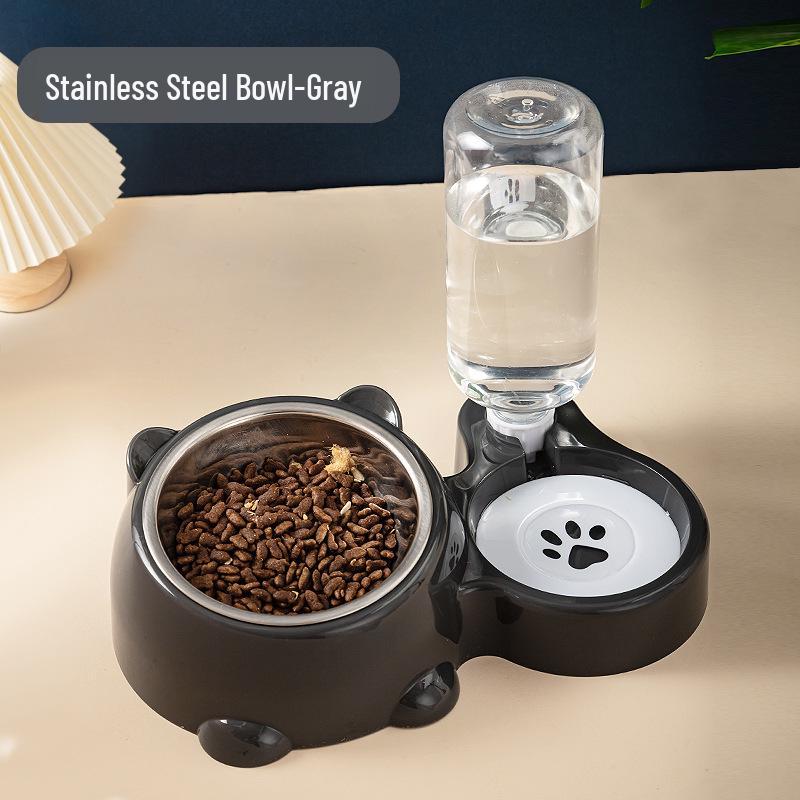 Pet Bowl: 2-in-1 Cat & Dog Feeding and Water Bowl