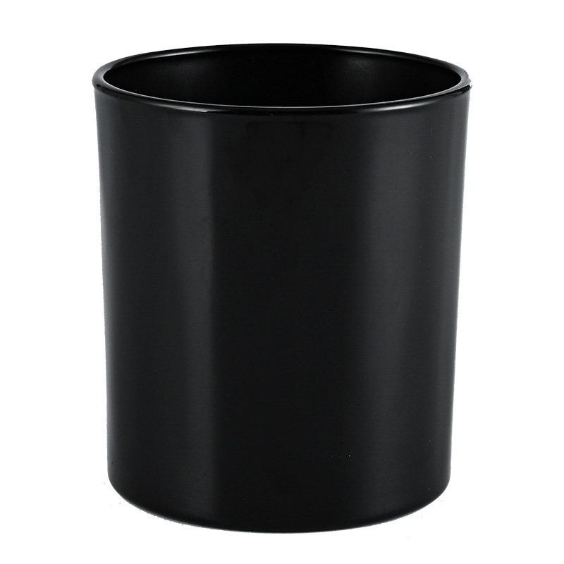 Colored Frosted Glass Candle Jar with Optional Lid - Creative Wide Mouth Design
