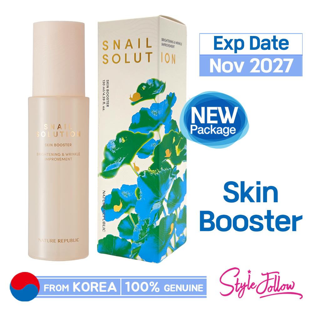 [NATURE REPUBLIC] Бустер для кожи Snail Solution 130 мл 1pc + Sample Gifts