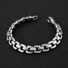 KALEN Personality Stainless Steel square Buckle Bracelet Men