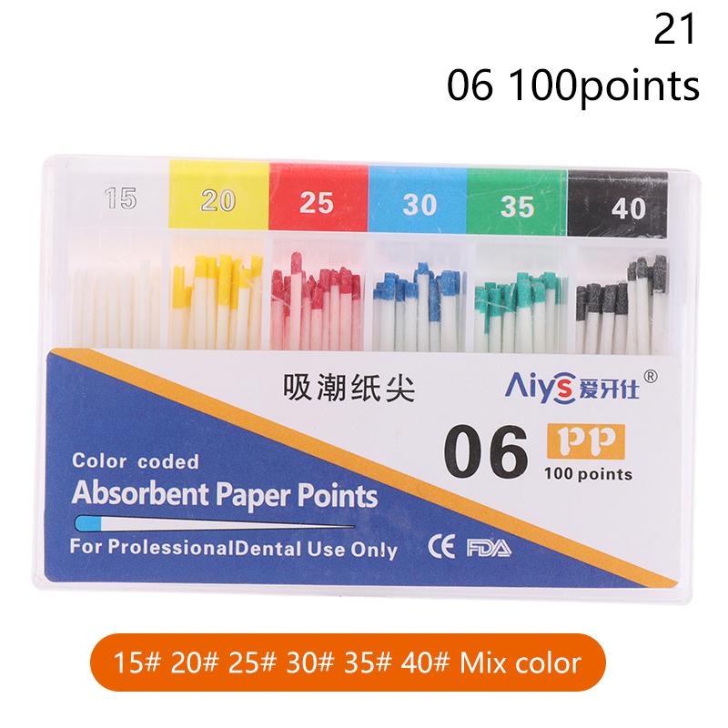 1 Коробка Стоматологічні Абсорбуючі Паперові Пункти Стерильні Змішані Розміри 02 04 06 Конусність 15-40 Стоматологічні Матеріали Ендодонтія Паперові Кінчики