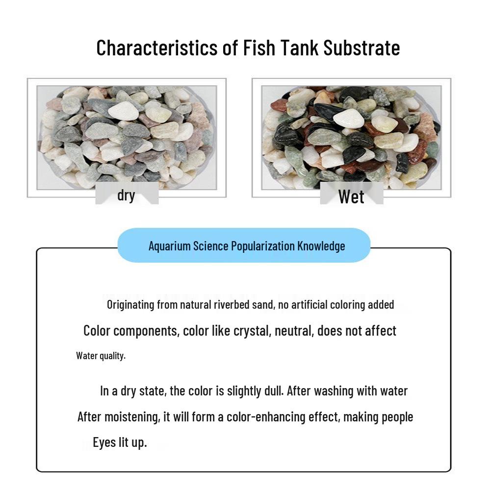 Stream Stone Fish Tank Sand: 5 Jin Aquarium Landscaping and Paving Stones with Ornaments