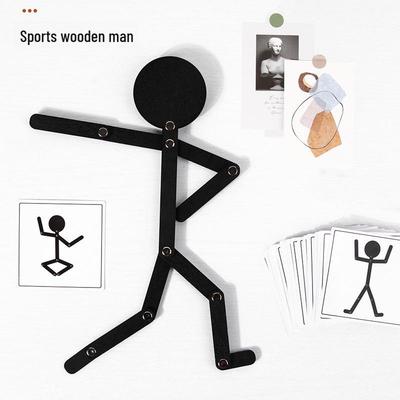 Giocattolo Educativo per Esercizi Articolati di Marionette in Legno per Insegnamento in Piccole Classi