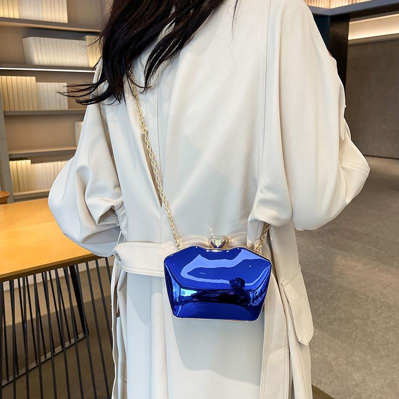 Fashion Niche Acrylic Bag 2025 New European and American Candy Color Glossy Shoulder Chain Women's Box Bag Tide