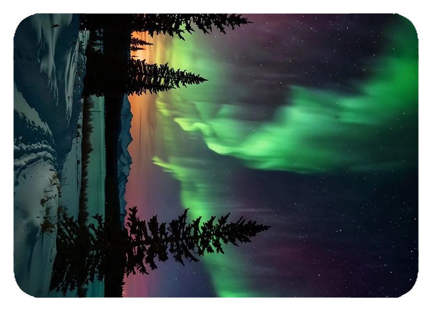 Dreamy Aurora 3D Crystal Glass Magnetic Refrigerator Sticker – Colorful Metal Home Decoration Gift