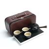 Portable Ceramic Tea Set with Travel Bag