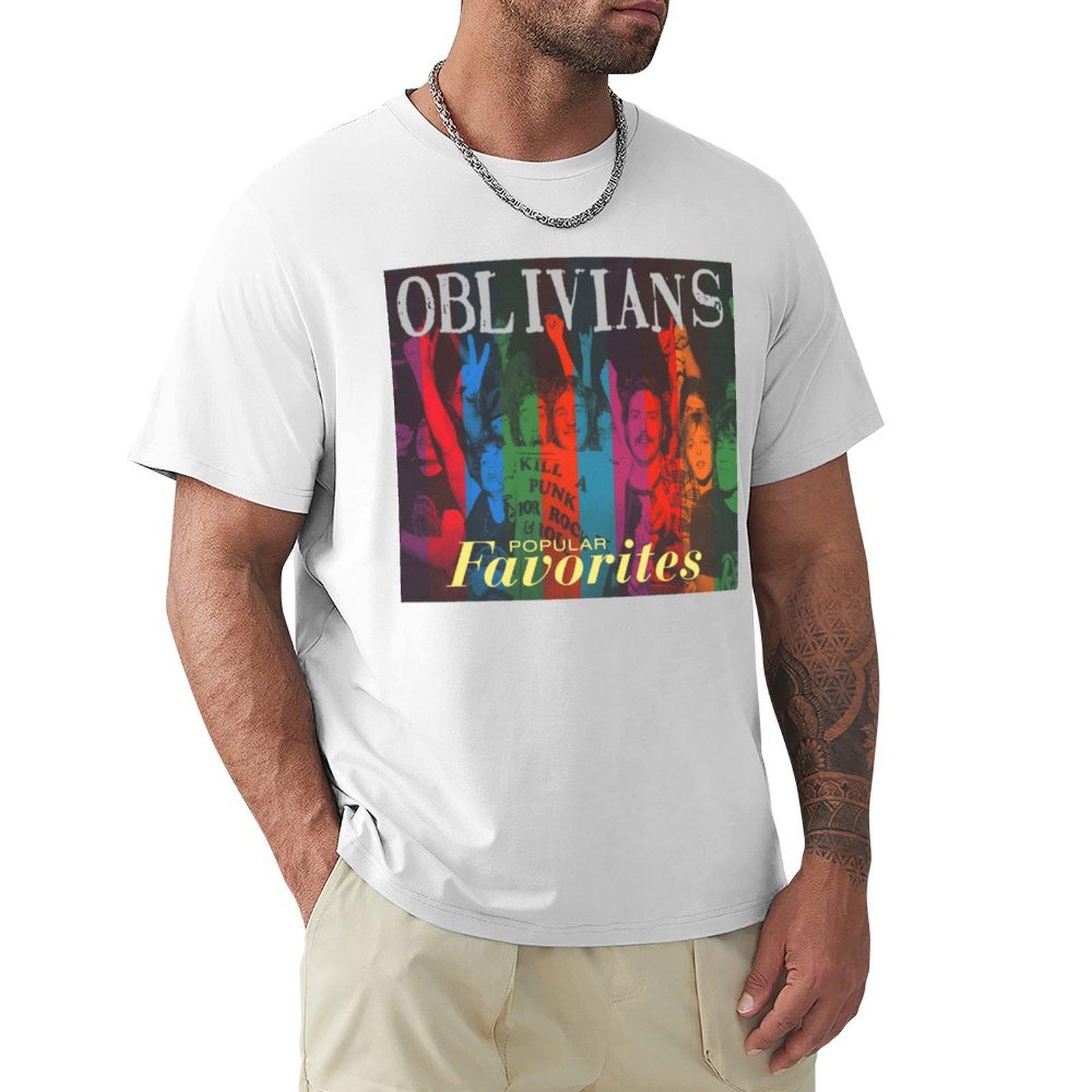Oblivians Fav Punk TShirt boys animal print funny meme tshirts customs t shirts men S