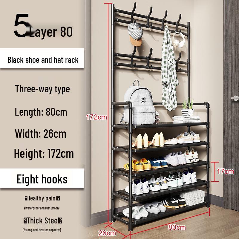 Kedi All-in-One Coat, Hat, and Shoe Rack for Bedroom and Living Room