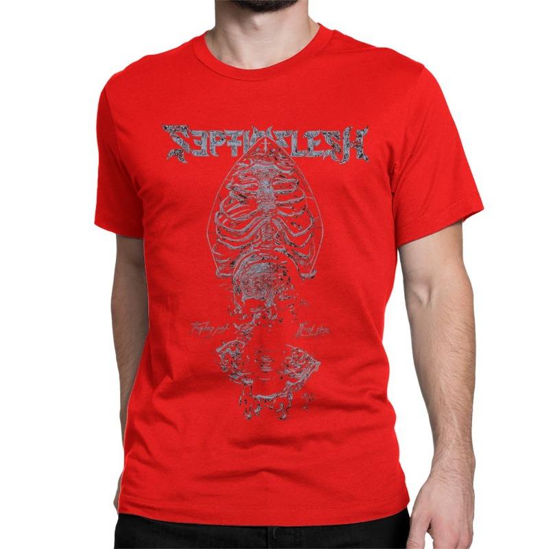 Men Womens TShirts Septicflesh Metal Band Rock Fun Cotton Tee Shirt Short Sleeve Meshuggah T Shirt Clothing  Size Streetwear