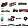 City Super Long Train Track Cargo Car Carriage Wagons Passenger Model Accessories Classical Electric Set Children Train Toy