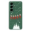 For Samsung Galaxy A56 5G Case Christmas Stockings Pattern Printing Straight Edge TPU Phone Back Cover