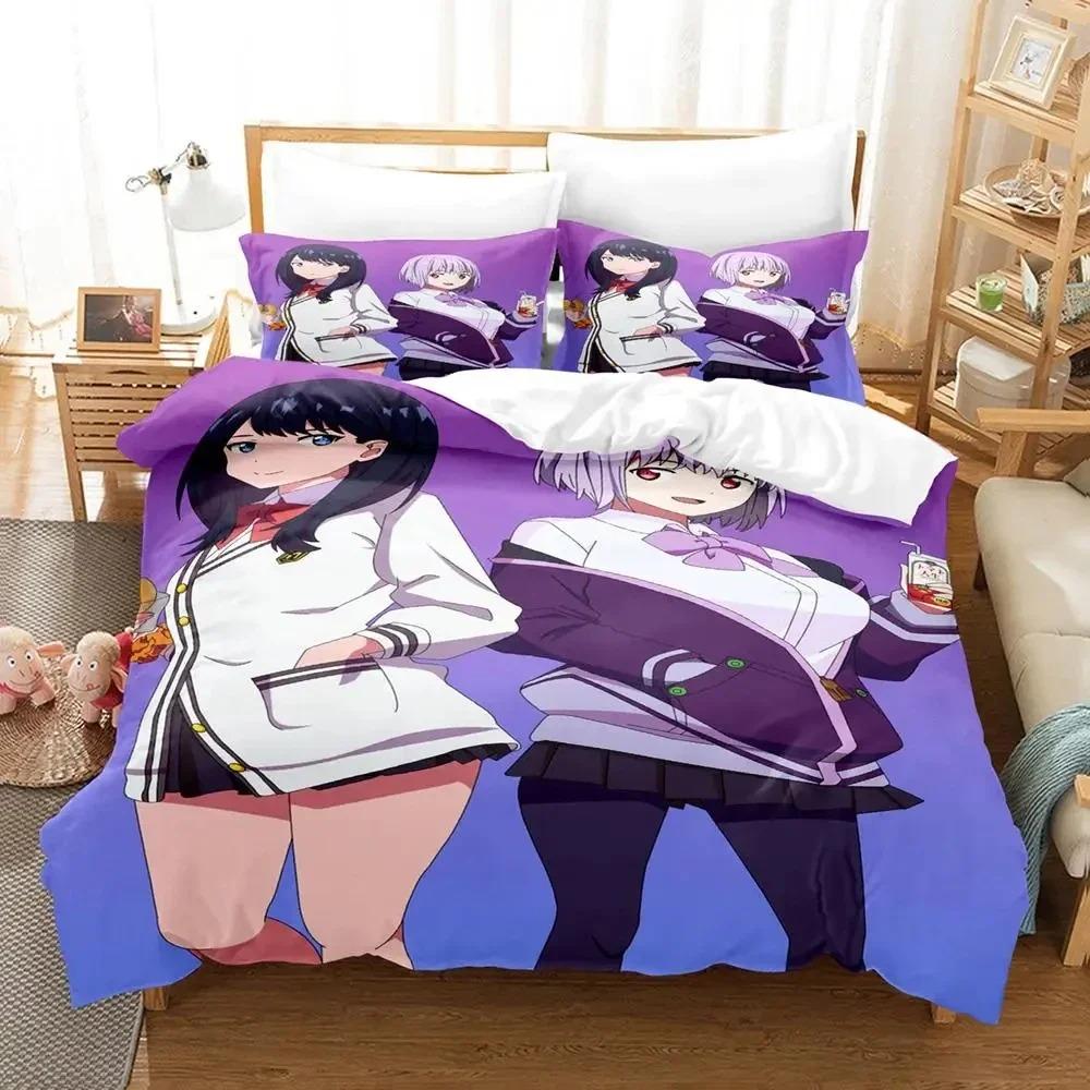 Anime SSSS.GRIDMAN Bedding Set Boys Girls Twin Queen Size Duvet Cover Pillowcase Bed Kids Adult Fashion Home TextileCustomizable