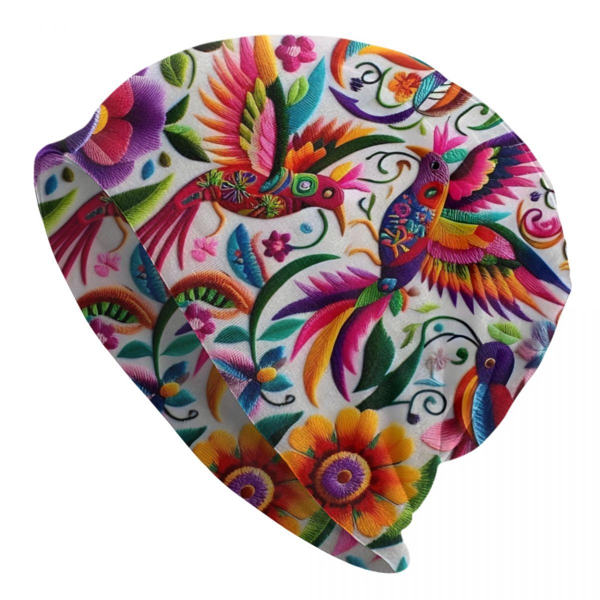 

Custom Mexican Otomi Birds Flowers Beanie Cap Unisex Winter Warm Bonnet Femme Knitted Hats Cool Outdoor Skullies Beanies Caps Beanies Cap
