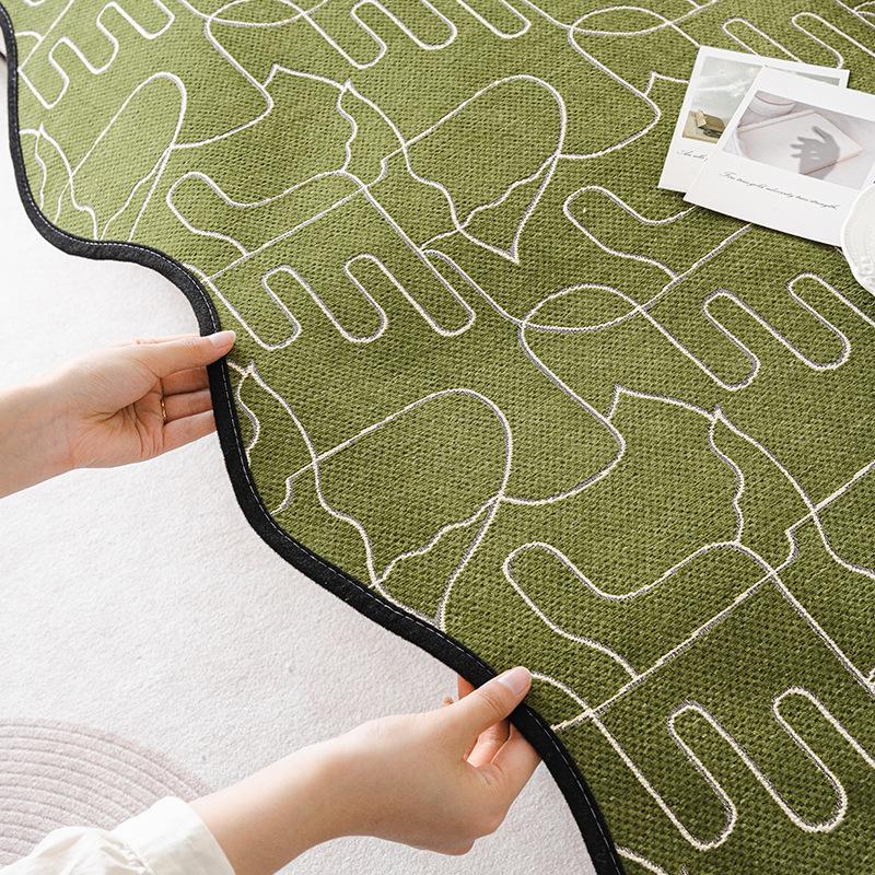 Irregular Sofa Cushions Are Universal In All Seasons, High-End Seat Cushions, Small Fresh Ins Wind Green Special-Shaped Sofa Cover