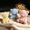 Plush Texture Mold Heart Teddy Bear Candle Mold Bear Candle Mold Flexible For Diy Crafts Candle Making Plaster Crafting