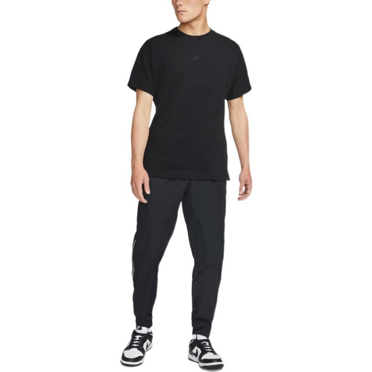 Nike T Shirts Men's Black Crew Neck Moderate DD7019-010