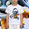Zabawne koszulki dla chłopców Nowa Crazy Frog Anime Kreskówkowe ubrania Koszulki z krótkim rękawem Góry Dzieci Dorośli Rodzic Dziecko Bawełniane koszulki