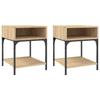 VidaXL Tables de chevet 2 pcs chêne sonoma 40x41x50 cm bois ingénierie 825876