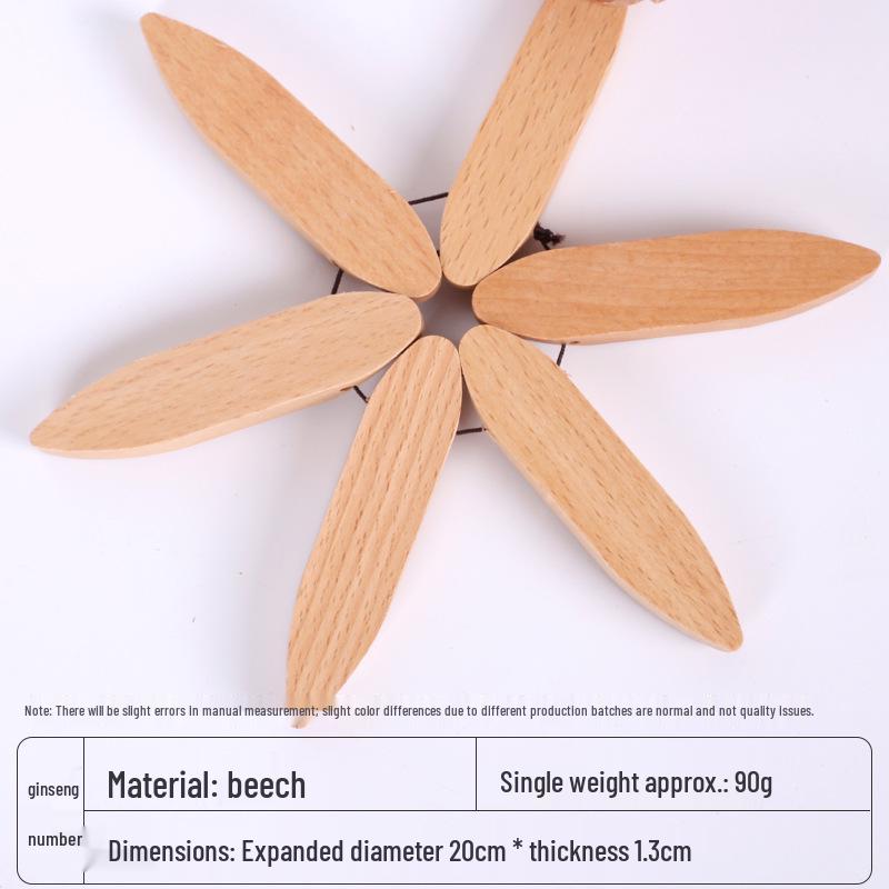 Christmas Tree Wooden Heat Insulation Pad - Dining Table Mat & Coaster for Hot Pots