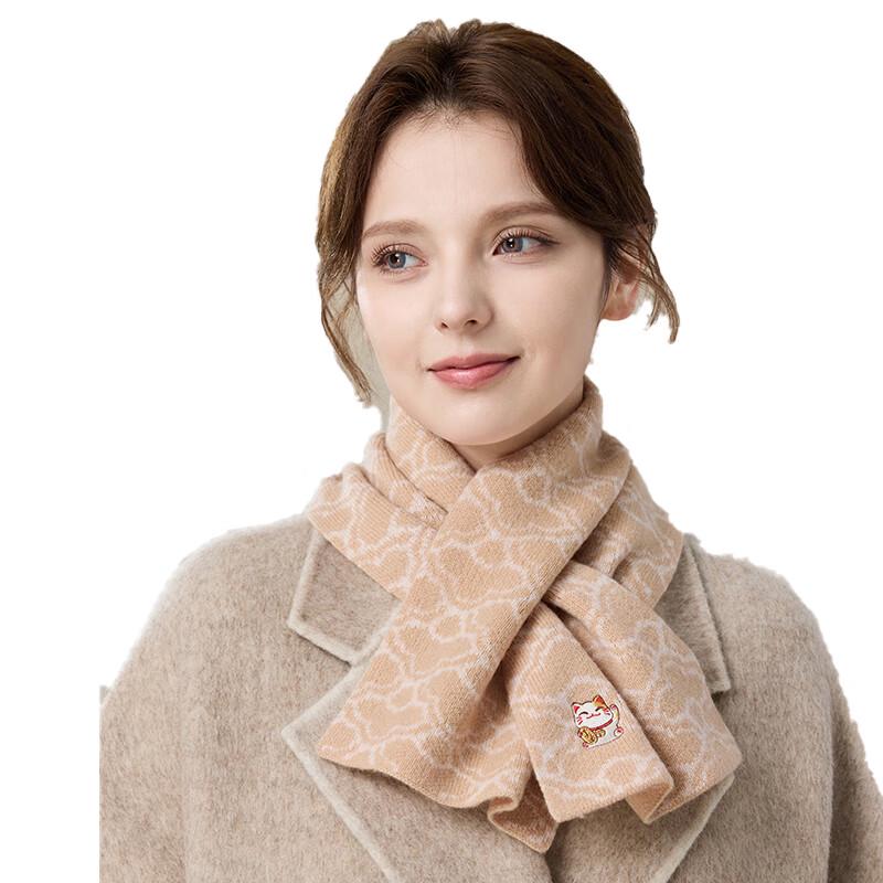 JIUMU Women's Pure Wool Winter Scarf