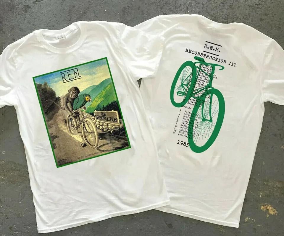 

1985 REM Reconstruction III Tour T-Shirt 80s REM Rock Band Shirt Heavyweight Unisex T-Shirt XXXL