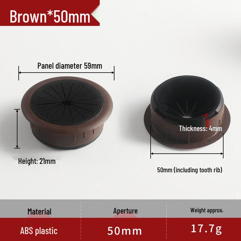 Round Desktop Wire Grommet Cover for Cable Management