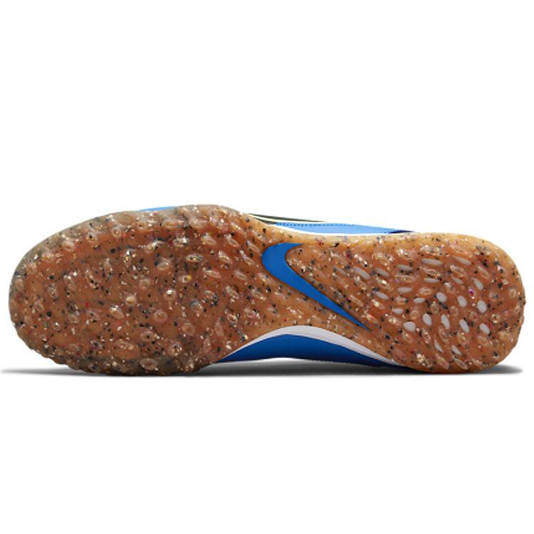 Nike Tiempo Legend 9 Academy Low TF (Rubber Studs) Leather Synthetic Anti-Slip Durable Soccer Shoes Men Soccer Shoes Black Blue DA1191-403