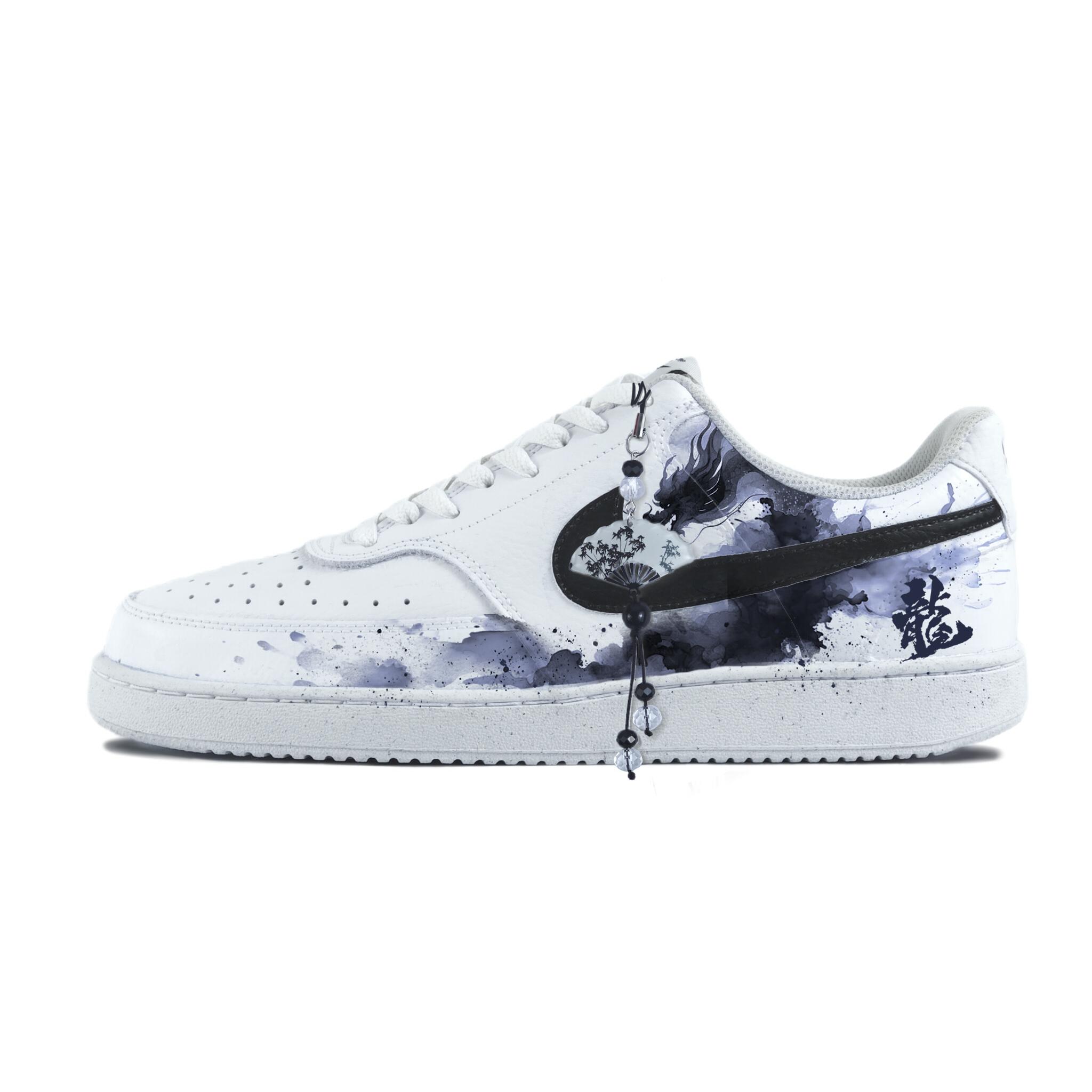 

Nike Court Vision 1 Abrasion Resistant Low top Skateboard Shoes Unisex White DH2987-101(Team183-) 36