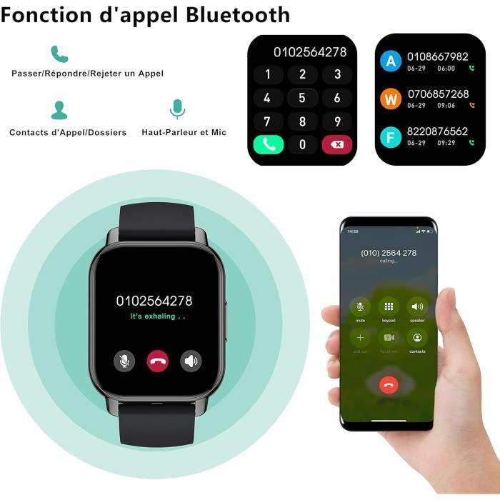 Montre connectée - generic - popglory - 1,85'' - appel bluetooth - suivi santé