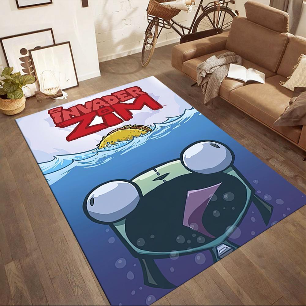 Invader Zim Square rugs are a great choice for living rooms, bedrooms, home décor, and as gifts.