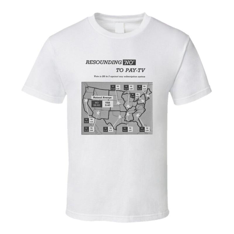 

Pay Tv Vote Tv Guide Poll 1957 T Shirt S разноцветный