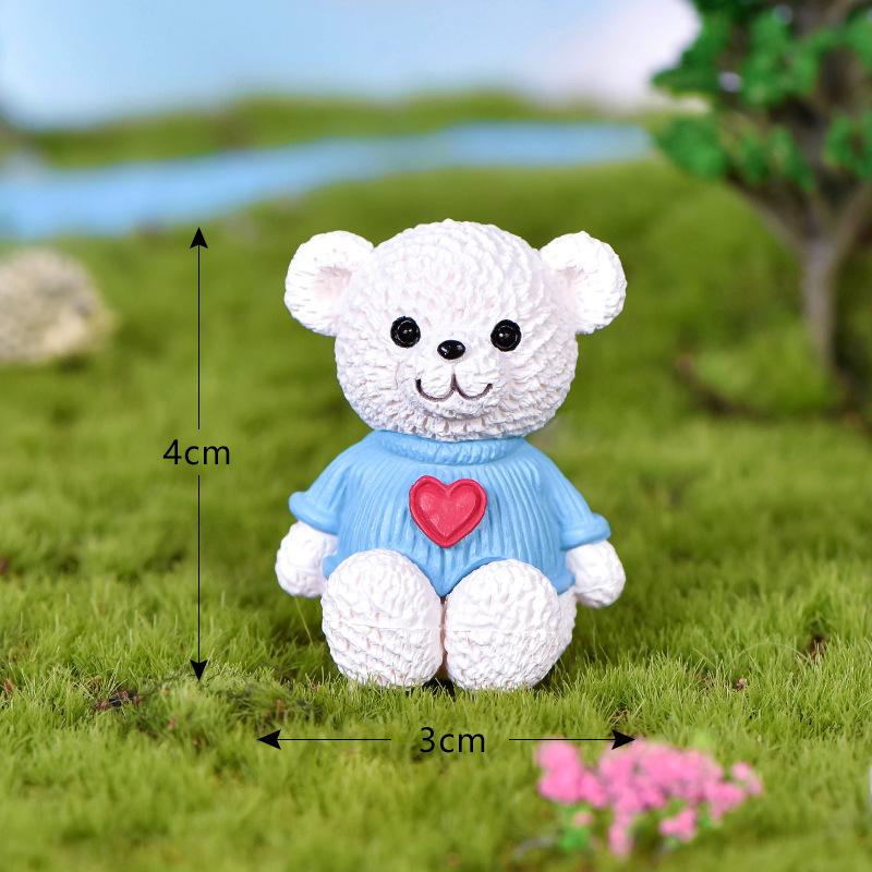 Cute Bear Little Bear Dolls DIY Pot Plant Decor Landscape Garden Decor Miniature Craft Home Decor Kids Toys