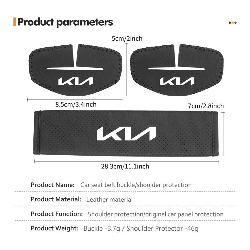 UQQV8 Car Seat Belt Buckle Clip Protector Cover Shoulder Padding Pad For KIA Rio K5 K2 Sportage Ceed Sorento Picanto Stinger Soul