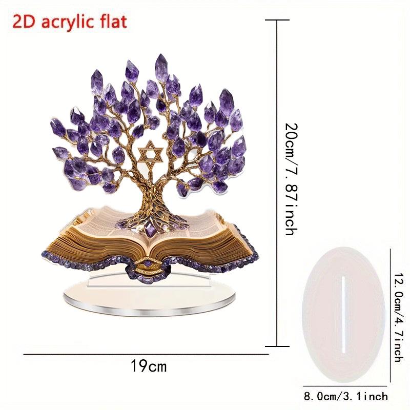 Tree of Life Star of David Acrylic Plaque: Inspirational Home Decoration, Perfect Gift