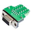 DB9 Male Female Solderless Serial Cable Adaptor with Shell 485 Plug rs232 COM Adaptor Terminals