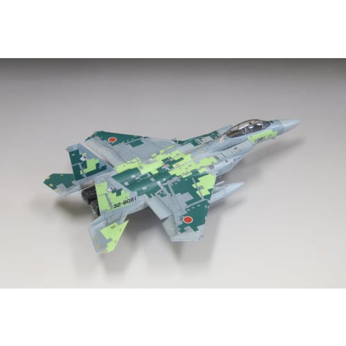 Fine Molds 1/72 Jet Aircraft Series, Japan Air Self-Defense Force F-15DJ Aggressor, Digital Camouflage, Green, Plastic Model, FK05 (Airplane)
