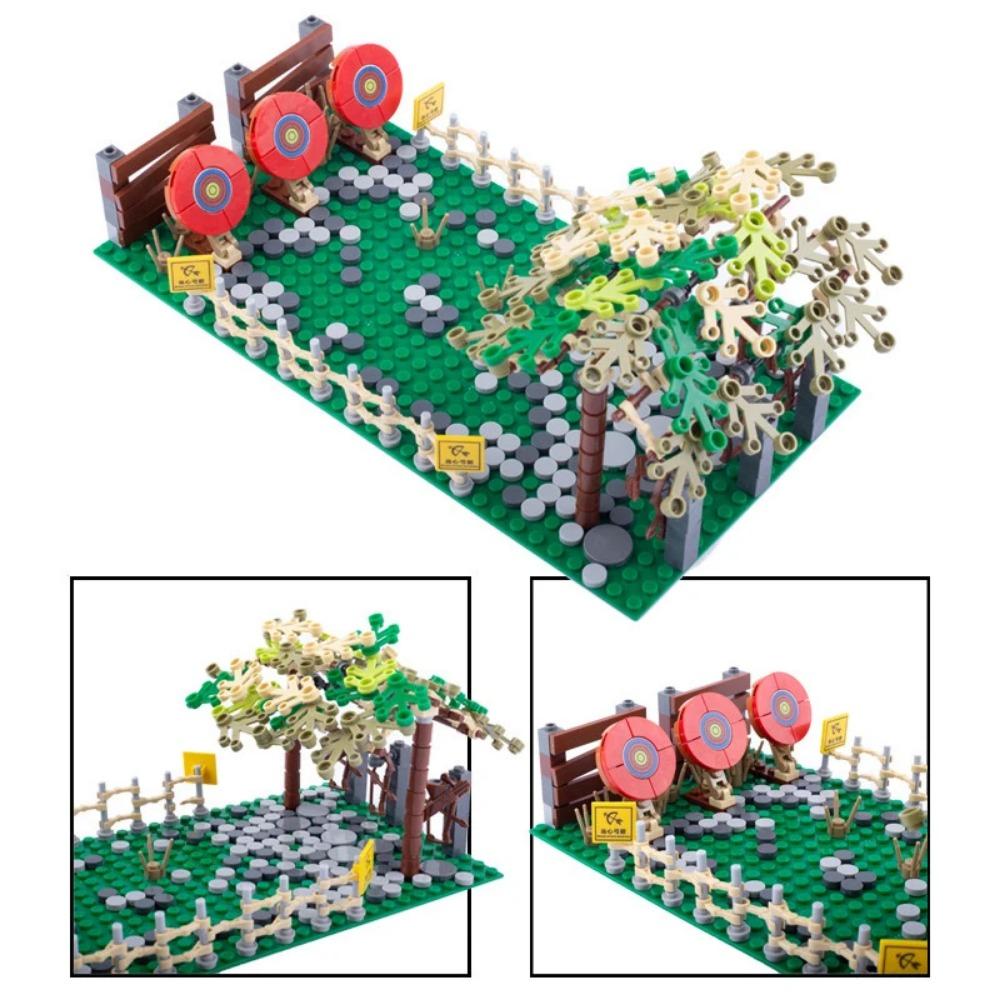 WWII Building Blocks Military Weapons Police Soldier Figure Accessories Model Brick Gun Cannon Launcher Bunker Outpost Toy X017