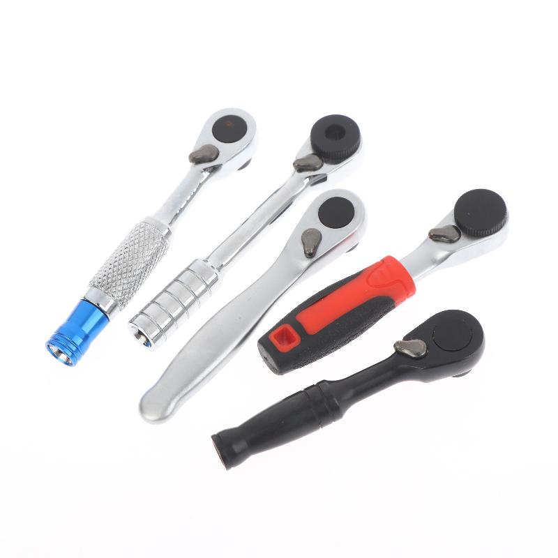 72-Tooth Anticorrosion Bidirectional Wrench 1/4 Inch Mini Ratchet Wrench Magnetic Reversible Ratchet Wrench Household Tool