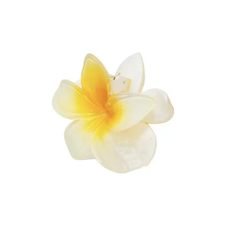 Vintage Damen Mehrfarbige Frangipani Fee Haarspange