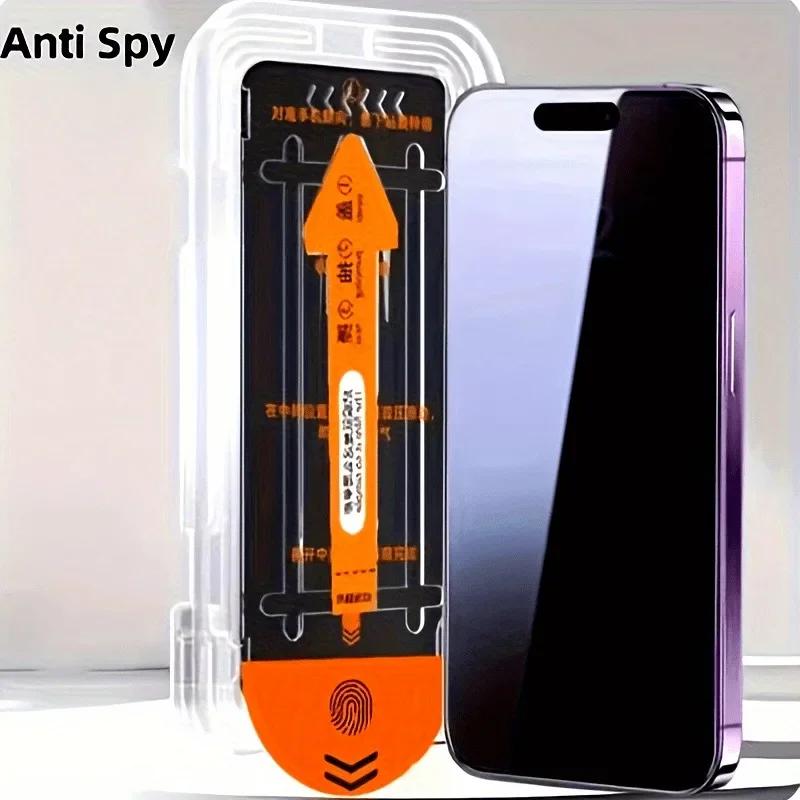 3PCS Anti Spy Dust Free Installation Screen Protector for Samsung A15 5G A16 A14 A13 A12 A06 A05 A05s A25 A23 A22 A21s Glass