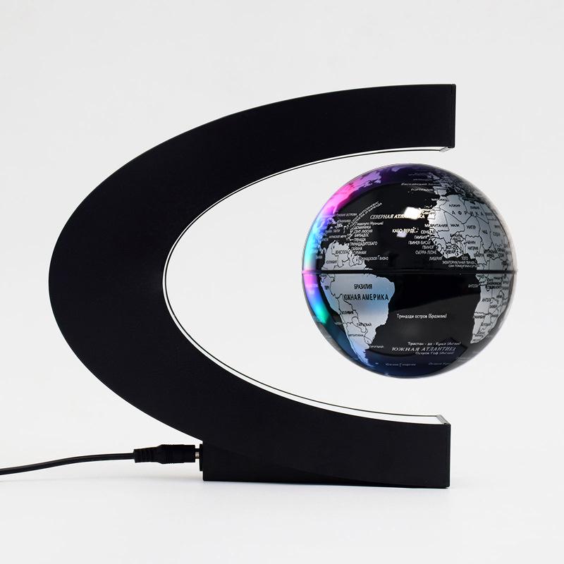 High-End Magnetic Levitation Globe: Creative Black Technology Home Décor and Unique Birthday Gift