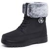 Shoes Women's Cotton Boots Winter Plus Velvet Thickened Mid-top Warm Snow Boots Pedal Cotton Shoes