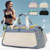 Unisex Gym Bag Duffle Bag with Shoe Compartment Wet Pocket Weekender Tote Overnight Duffel for Travel Sports Fitness Workout Swimming