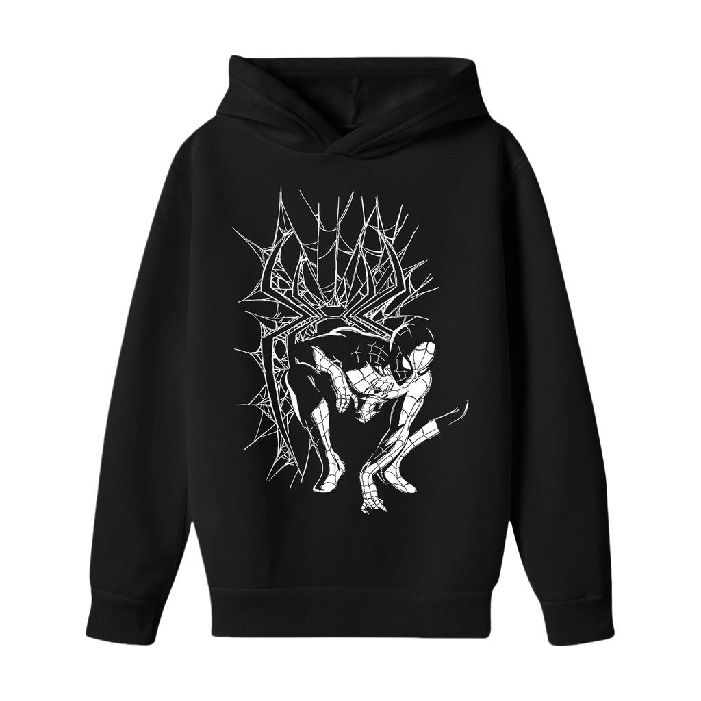 Kids Long Sleeve Letter Print Hoodie, Loose Fit Pullover Sweatshirt for Boys and Girls