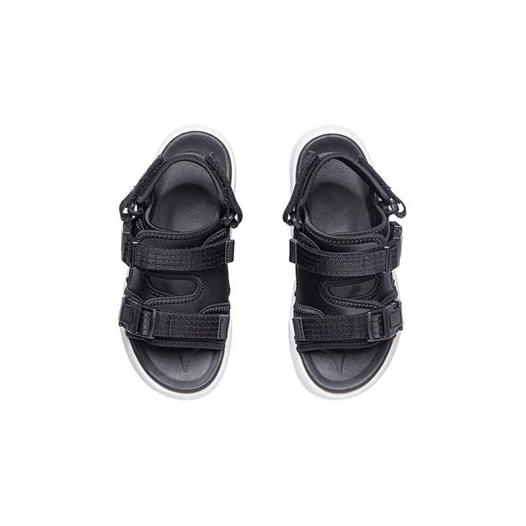 LiNing Youth  Coca Sports Sandals Kids Sandals Black White YKUR010-1