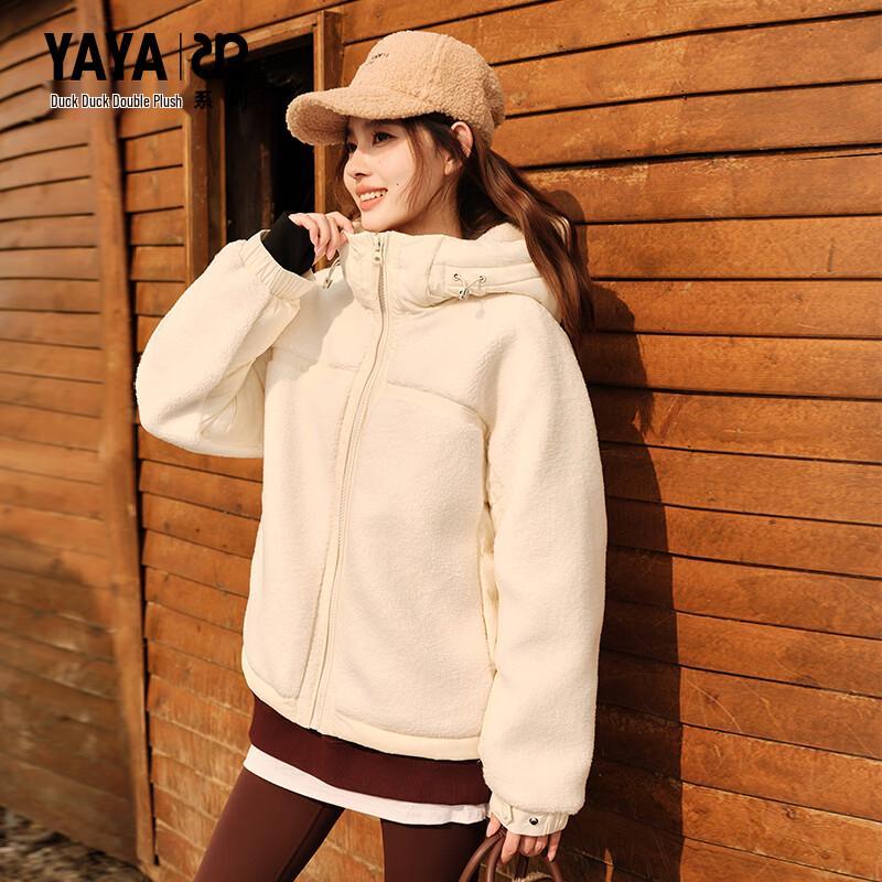 

YAYA Унисекс Зимний пуховик из стриженой шерсти XL