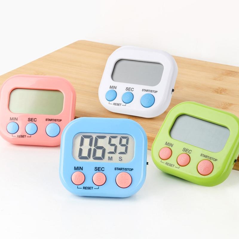 Temporizador de Cozinha Digital LCD com Suporte Magnético Temporizador Eletrônico Multifuncional para Cozinha Cozimento Chuveiro Estudo Duradouro