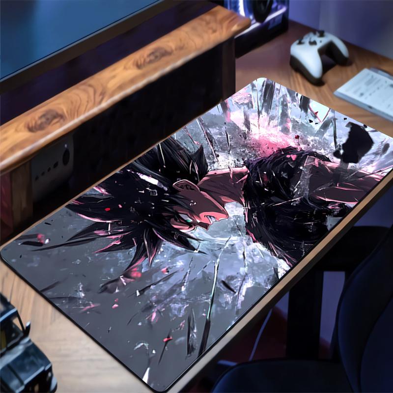 Mouse Pad Dragon Ball Anime XXL Large Gamer Gaming Accessories Speed Keyboard Rubber Lock Edge Desk Mat Laptop Mousepad