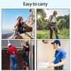 Portable Waist Fan Rechargeable Wearable Shirt Fan with LED Light 5 Speed for Outdoor Jobsite Camping Travel As Power Bank