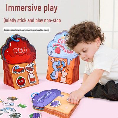 Early Education Color Sorting Sticker Book for Kids